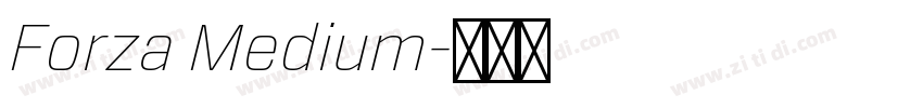 Forza Medium字体转换